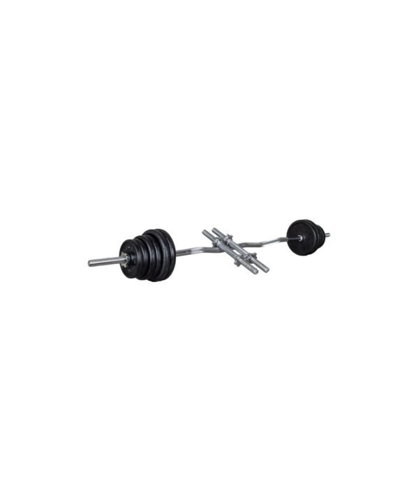 Pack de 2 mancuernas importadas + Barra zeta + 40 Kg redondos