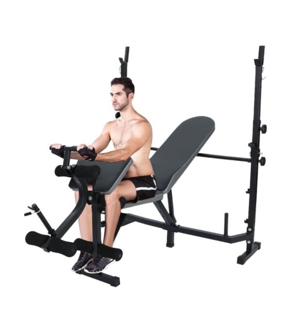MINI GIMNASIO CON POLEA Y BANCA PARA PECHO CON PREDICADOR - Image 3